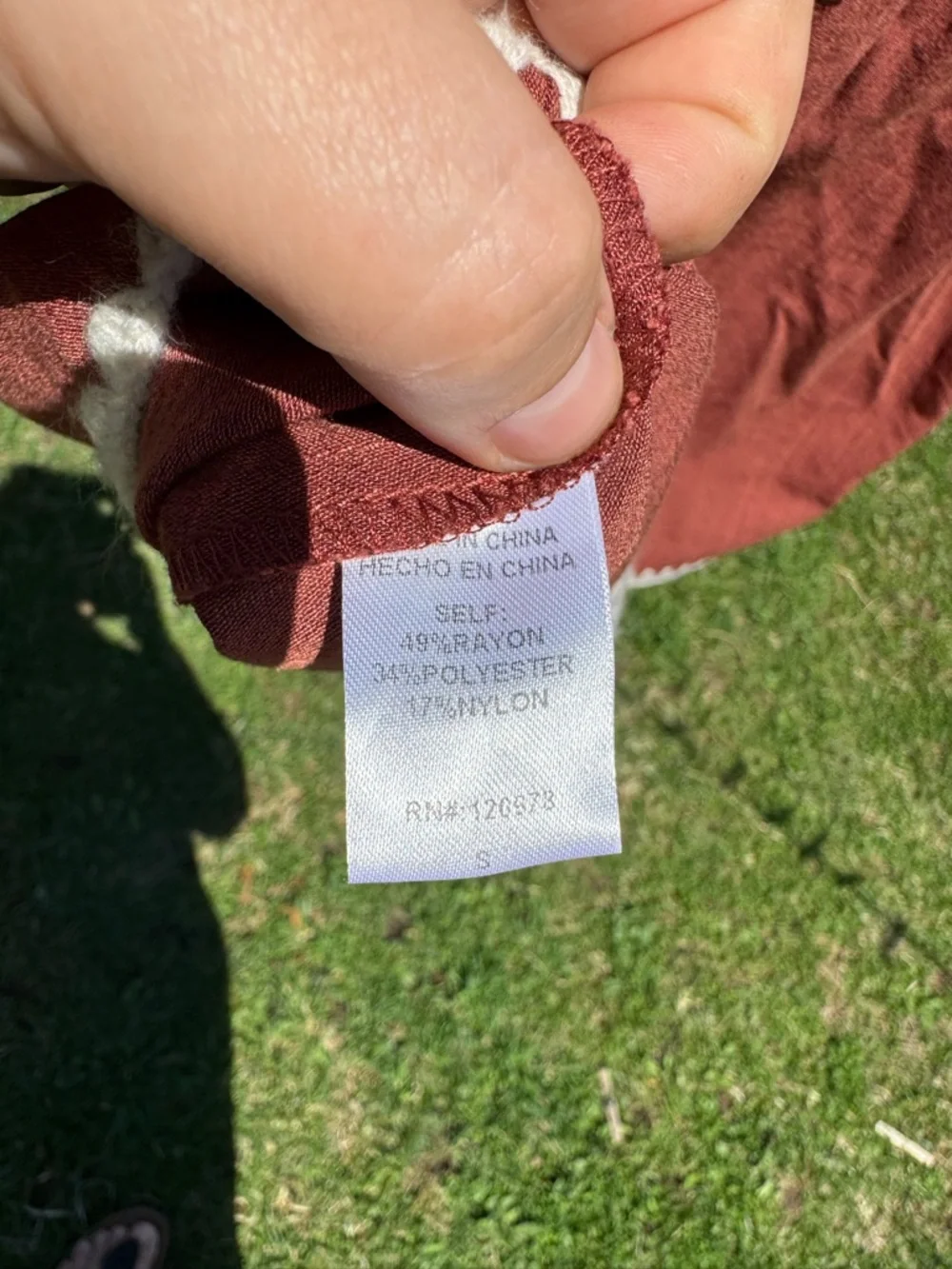 Entro Bohemian Tie Tank size small - Picture 6 of 6